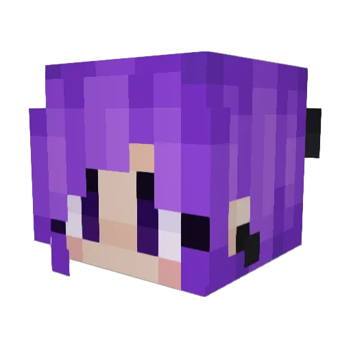 llowvexx Minecraft avatar head, 3D render