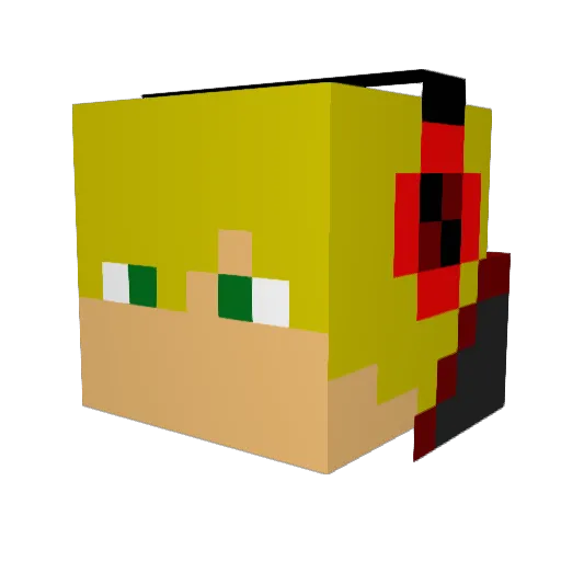 lloydbarnard Minecraft avatar head, 3D render