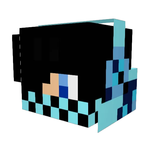llp3000 Minecraft avatar head, 3D render