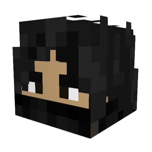 llucid_ Minecraft avatar head, 3D render