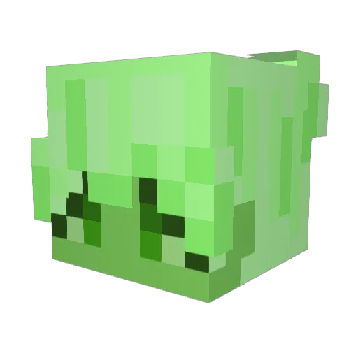 llumiet Minecraft avatar head, 3D render