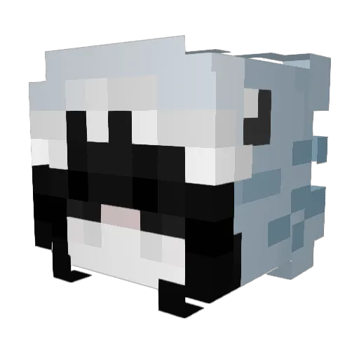llunarmoonn Minecraft avatar head, 3D render