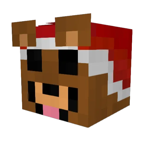 llundgren Minecraft avatar head, 3D render