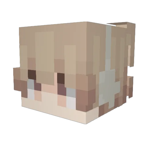 lluucas Minecraft avatar head, 3D render