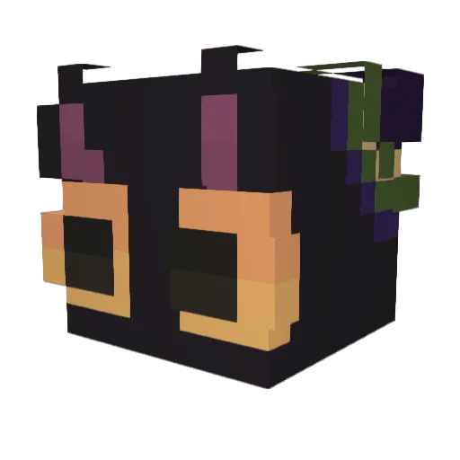 llvqs Minecraft avatar head, 3D render