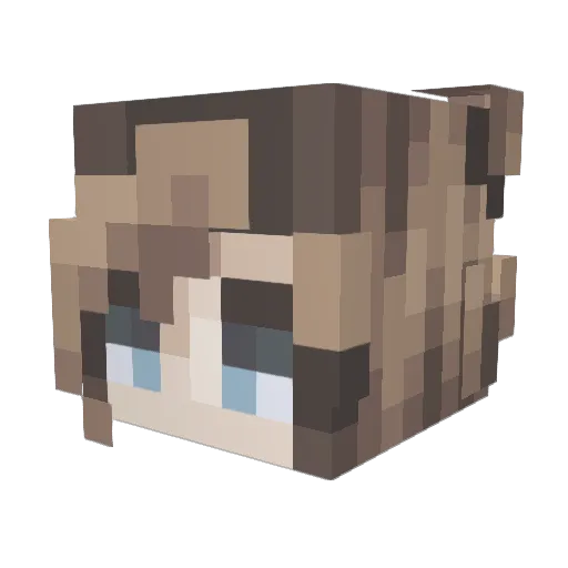 llxin0 Minecraft avatar head, 3D render