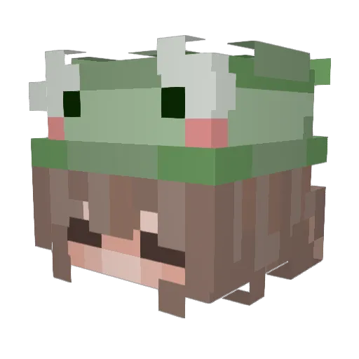 llyvql Minecraft avatar head, 3D render