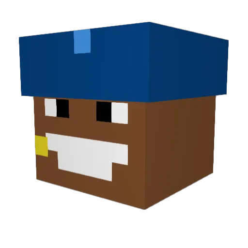 lm3rxl Minecraft avatar head, 3D render