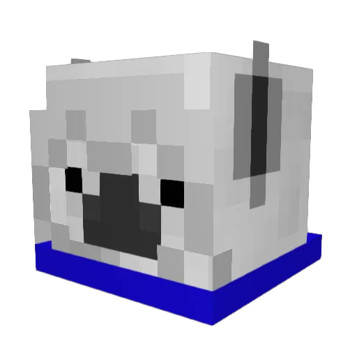 lmDeez Minecraft avatar head, 3D render