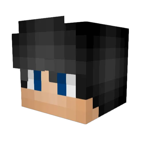 lmGarbb Minecraft avatar head, 3D render