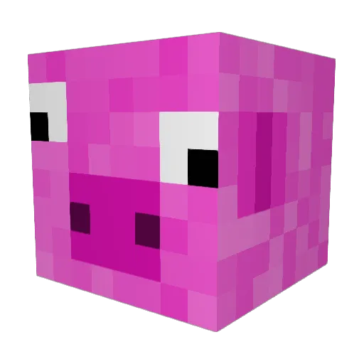 lmHuge Minecraft avatar head, 3D render