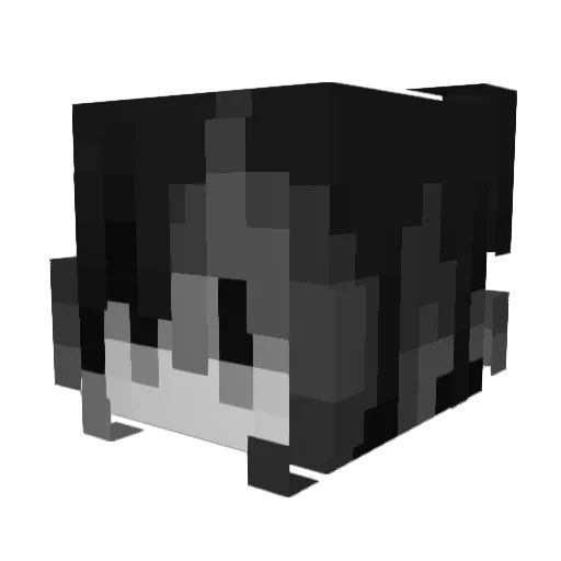 lmL7 Minecraft avatar head, 3D render