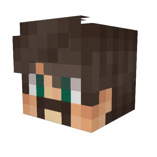 lmSoWavy Minecraft avatar head, 3D render