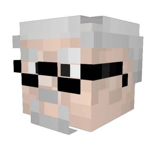 lm_avel Minecraft avatar head, 3D render