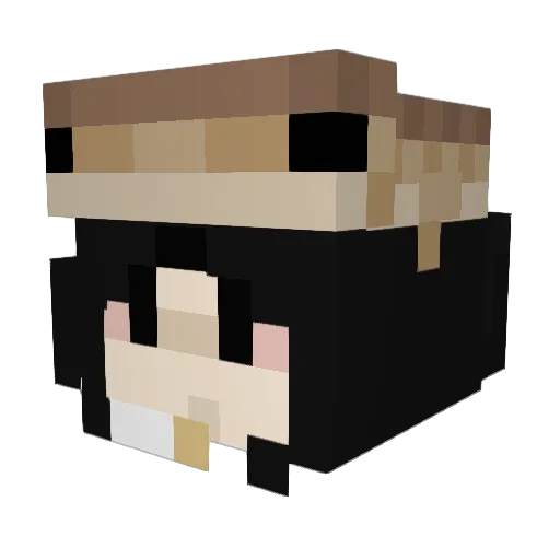 lmaoChicken Minecraft avatar head, 3D render