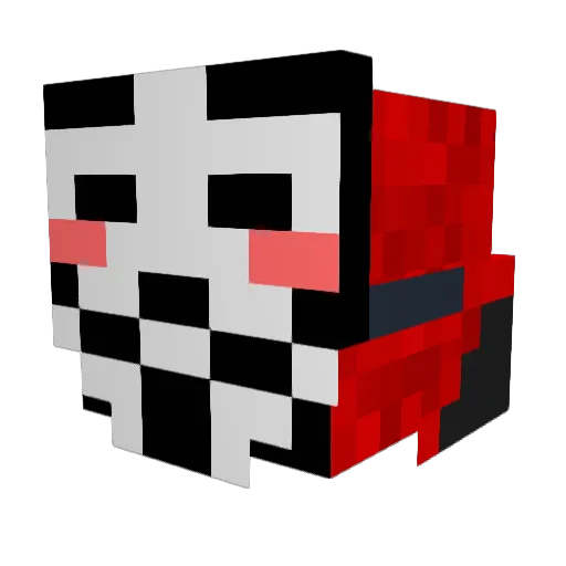 lmaoMEME Minecraft avatar head, 3D render