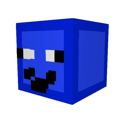 lmaohahaxd Minecraft avatar head, 3D render