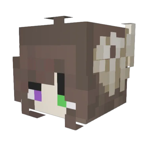lmaojuila Minecraft avatar head, 3D render