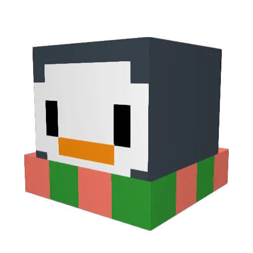 lmaonull Minecraft avatar head, 3D render