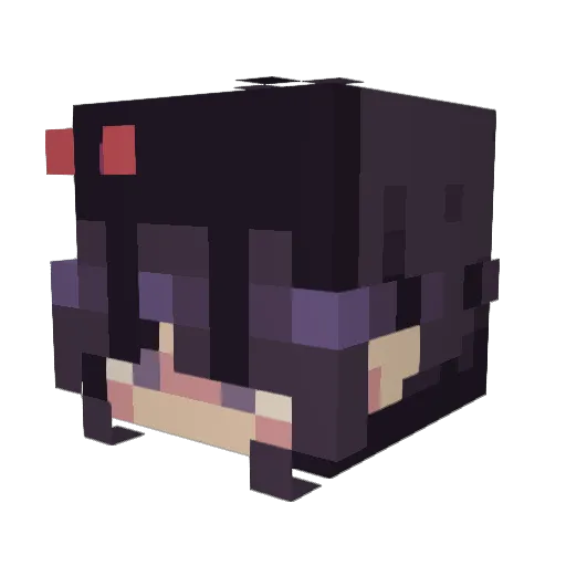 lmaoruth Minecraft avatar head, 3D render