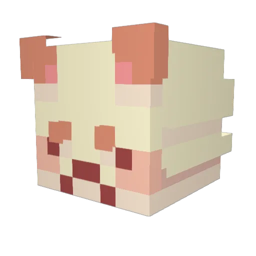 lmaquaman Minecraft avatar head, 3D render