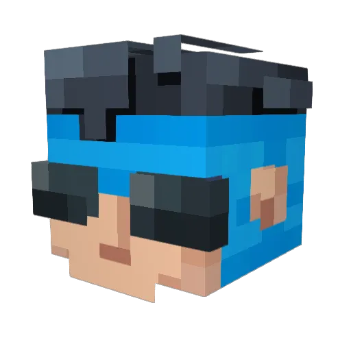 lmc86 Minecraft avatar head, 3D render