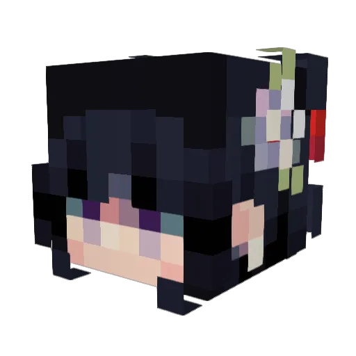 lmero Minecraft avatar head, 3D render