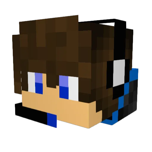 lmex1 Minecraft avatar head, 3D render