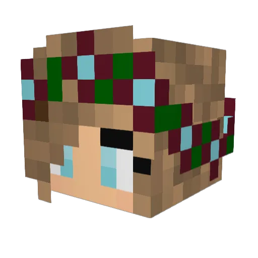 lmexexe Minecraft avatar head, 3D render
