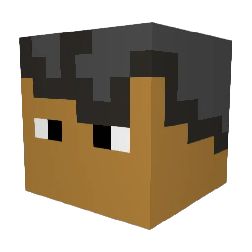lmfgangstar Minecraft avatar head, 3D render
