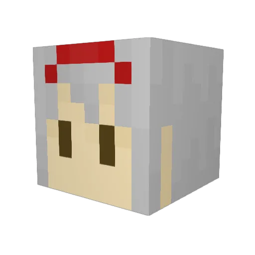 lmgy Minecraft avatar head, 3D render