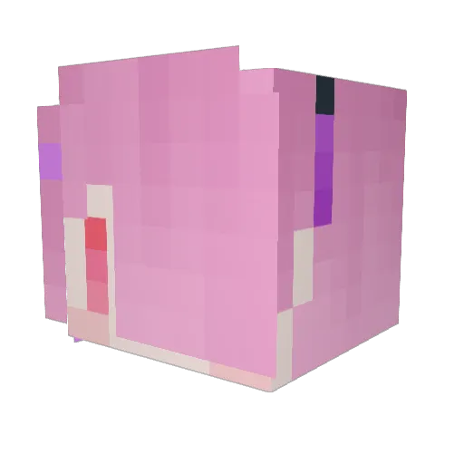 lmosul Minecraft avatar head, 3D render