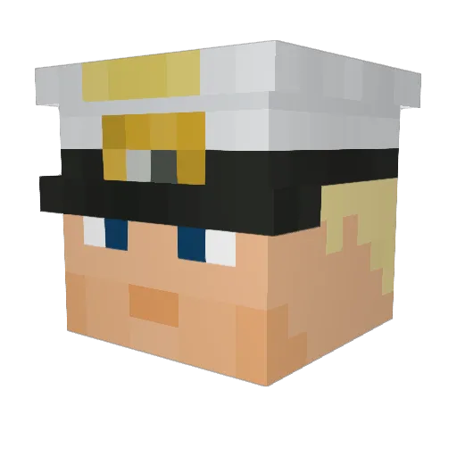 lmperatore Minecraft avatar head, 3D render