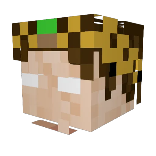 lmperators Minecraft avatar head, 3D render
