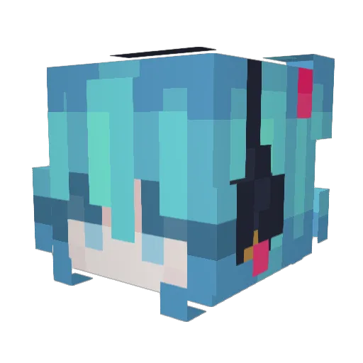 lmshz Minecraft avatar head, 3D render