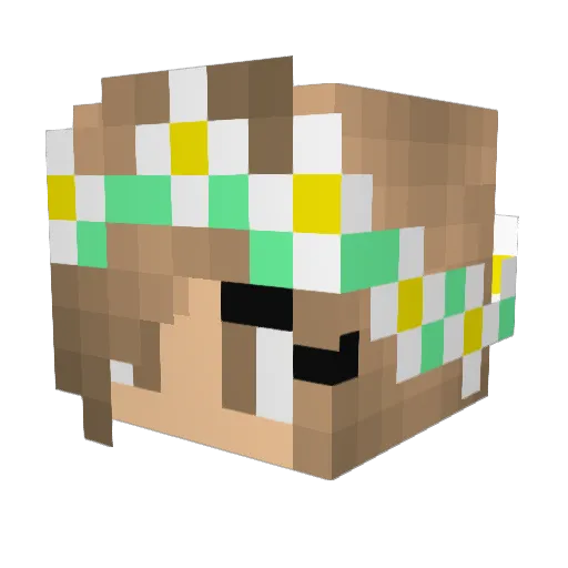 lmsimao Minecraft avatar head, 3D render