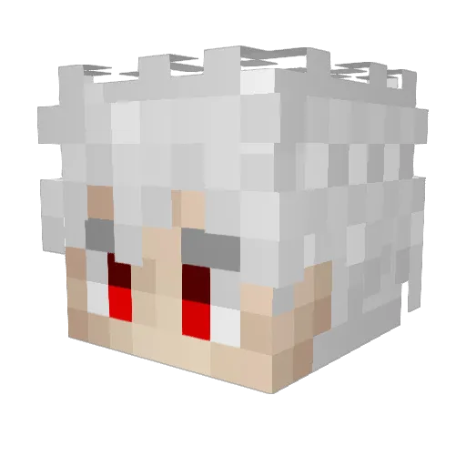 lmyo Minecraft avatar head, 3D render
