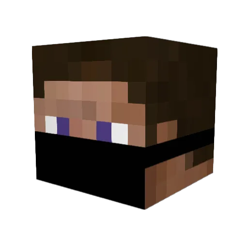 lnSidEe Minecraft avatar head, 3D render
