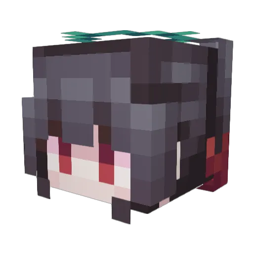 lnb_h Minecraft avatar head, 3D render