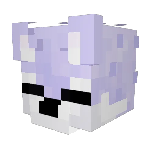 lndlgoFox Minecraft avatar head, 3D render