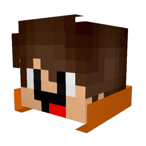 lnemafoo Minecraft avatar head, 3D render
