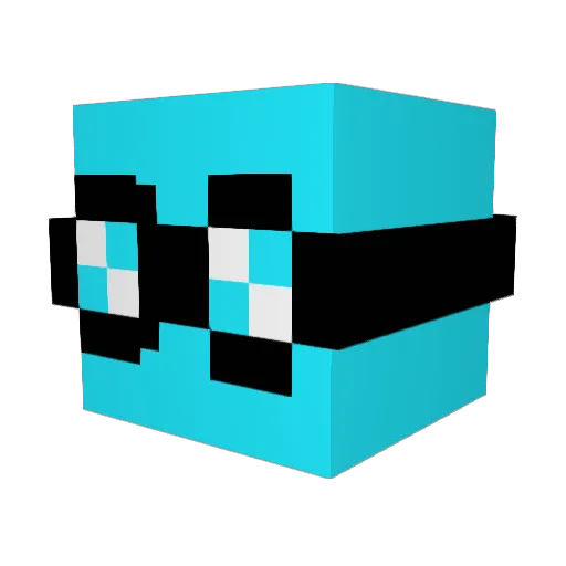 lnking3 Minecraft avatar head, 3D render