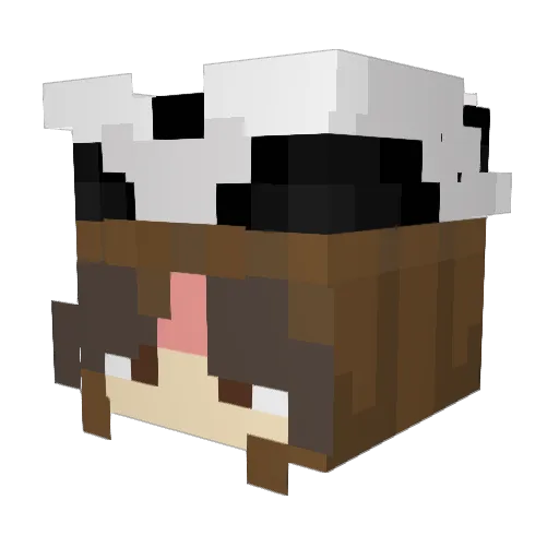 lnmae Minecraft avatar head, 3D render