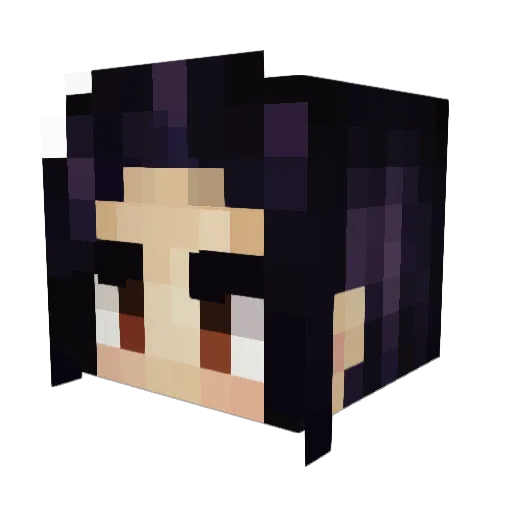 lns77 Minecraft avatar head, 3D render