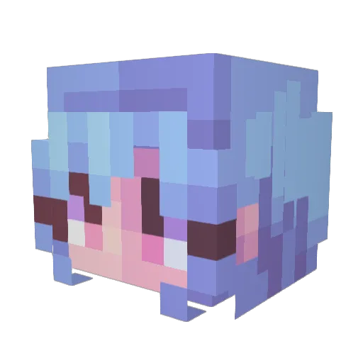 lnsignia Minecraft avatar head, 3D render