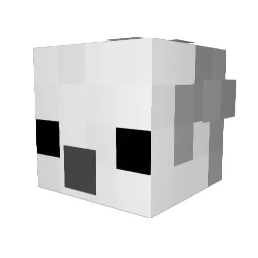lnssk Minecraft avatar head, 3D render