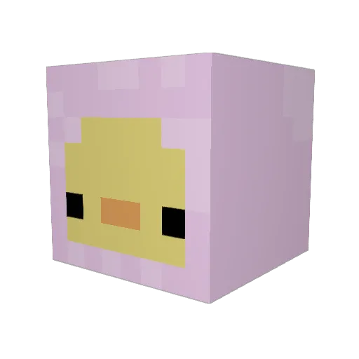 lnuugget Minecraft avatar head, 3D render