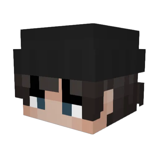 lnv Minecraft avatar head, 3D render