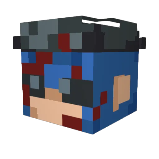Minecraft-Avatar von lnvincibleBeing: Kopf als 3D-Render