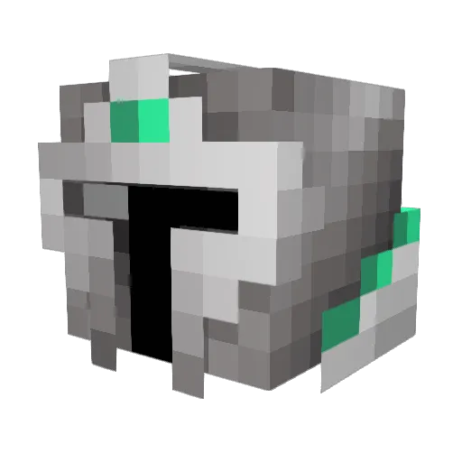 lo5555er Minecraft avatar head, 3D render